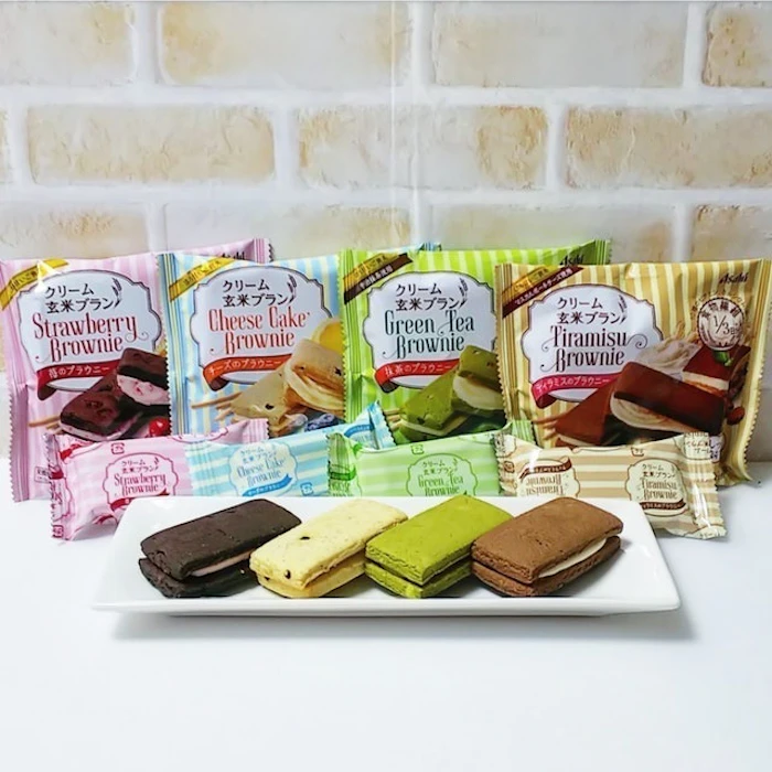 アサヒグループ食品 クリーム玄米ブラン 抹茶のブラウニー 6袋セット 3枚目
