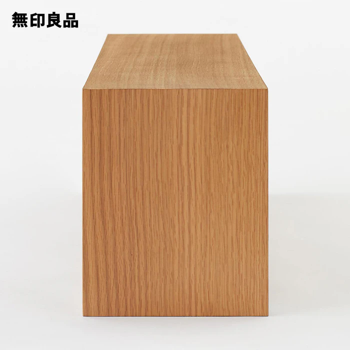 無印良品 無印良品 壁に付けられる家具箱 オーク材突板 88cm 良品計画 4枚目