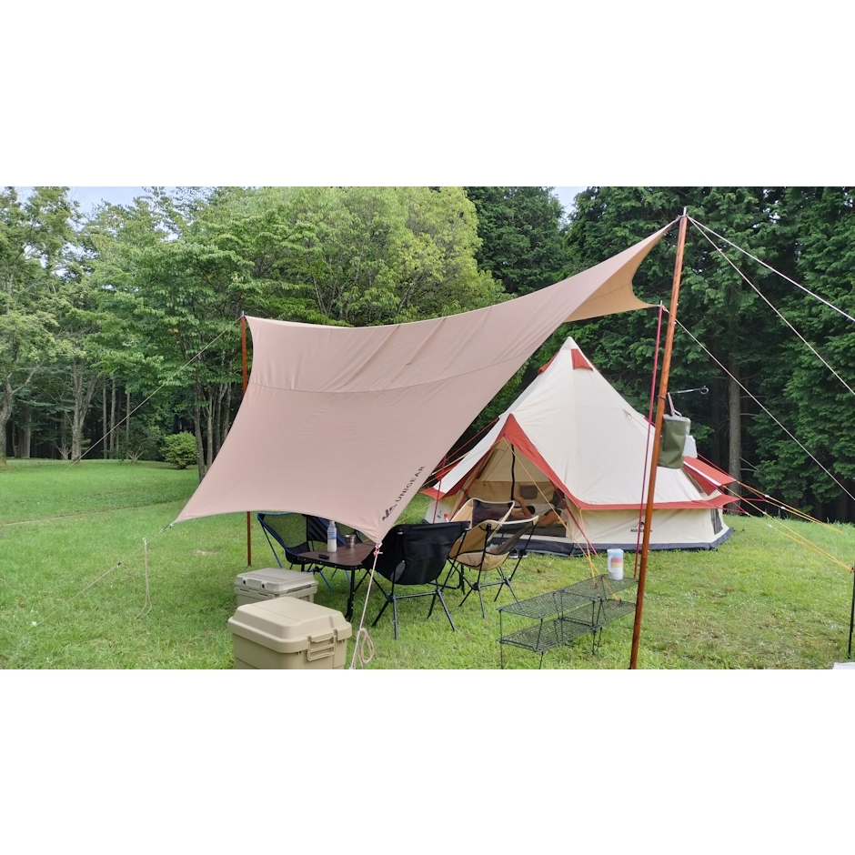 Hillstone Hillstone コットンワンポールテント 400cm 6人用(ベルテント) F-od283 2枚目