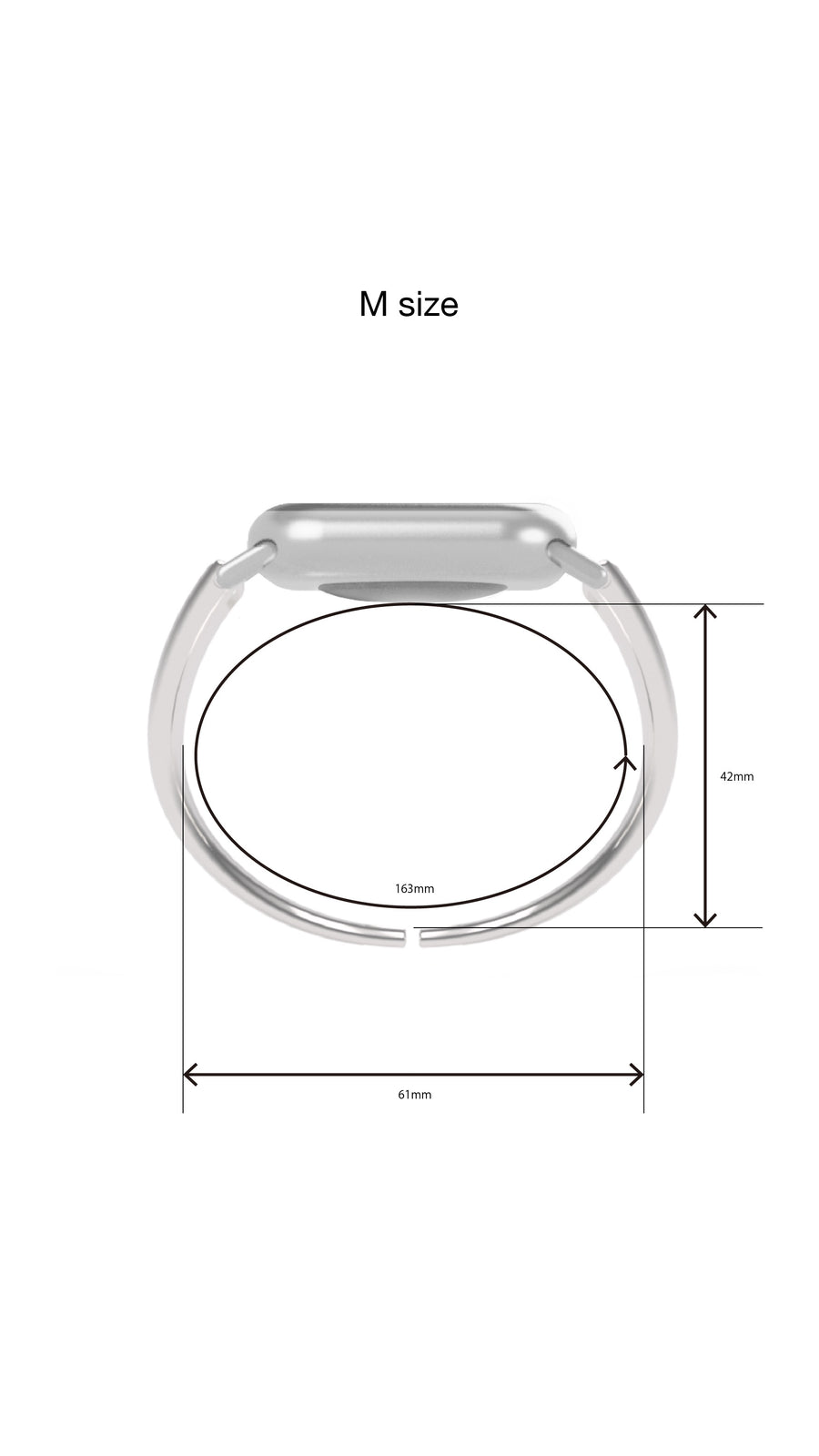 h'eres Apple Watch vintage - like silver band 13枚目