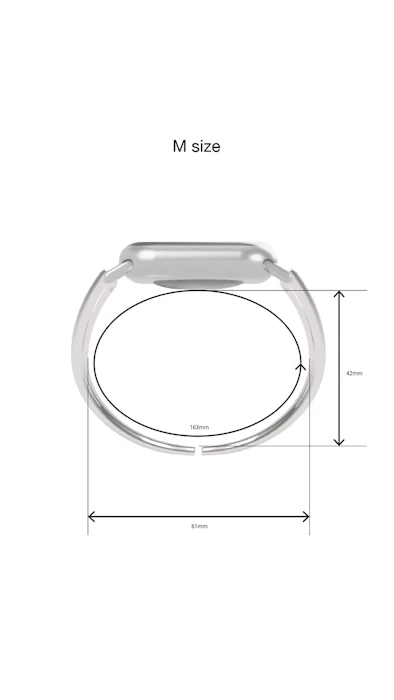 h'eres Apple Watch vintage - like silver band 13枚目