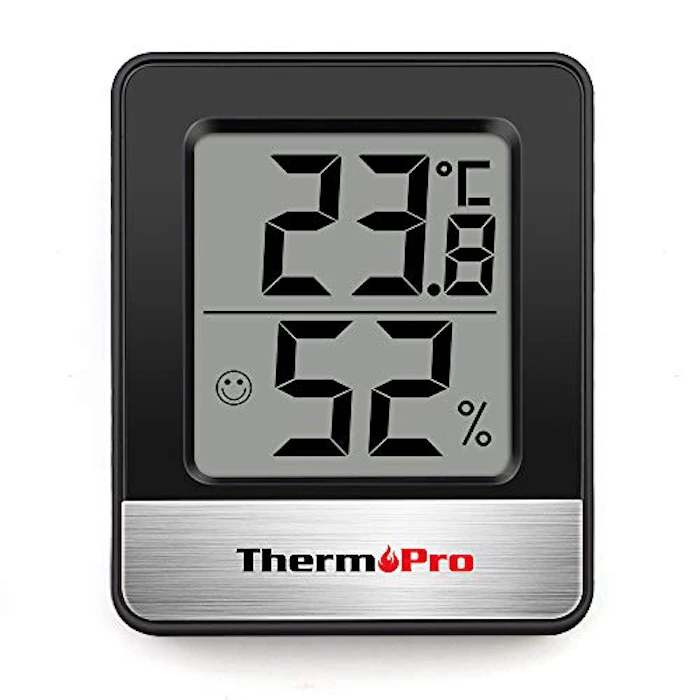 ThermoPro 温湿度計 ブラックTP-49 1枚目