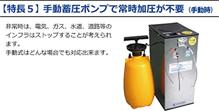 ミヤサカ工業 電動・手動併用式|RO膜型|非常用浄水器「コッくん飲めるゾウRO」 7枚目