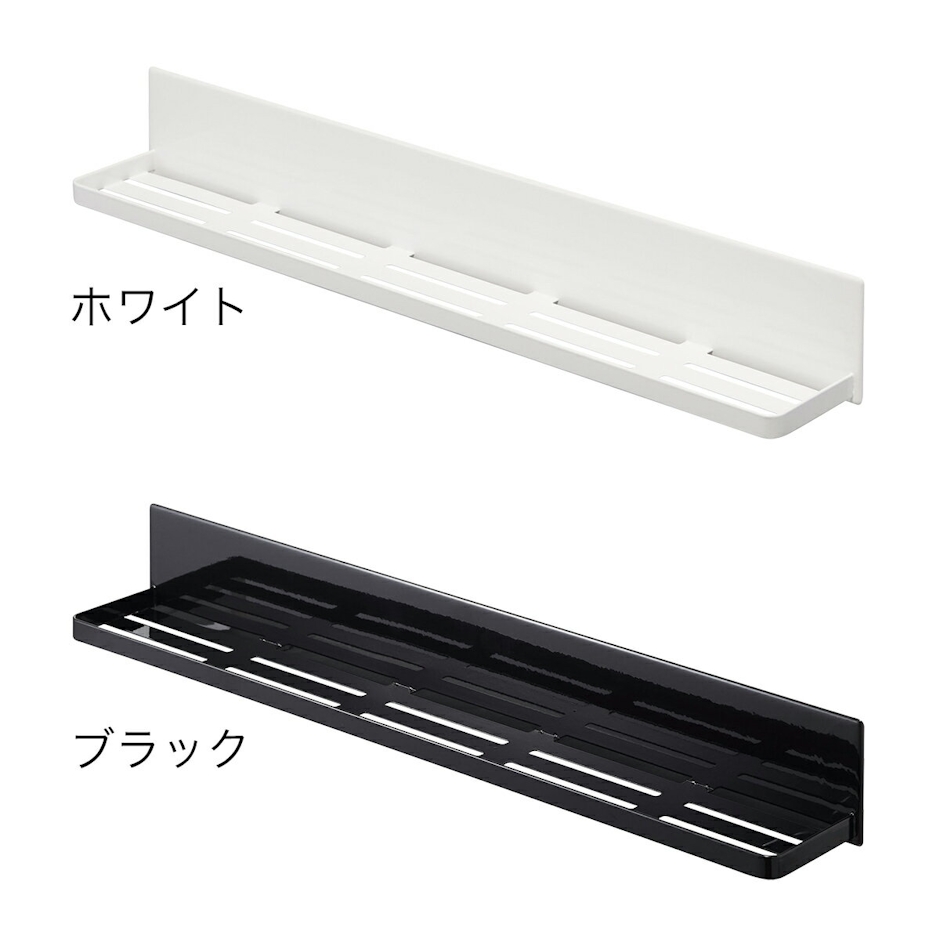 山崎実業 マグネットバスルームラック タワー ロング tower シャンプーボトル 棚 収納 ラック かご お風呂収納 お風呂 バスラック マグネット収納 ディスペンサー ボトルラック 浮かせる 風呂 浴室収納 おしゃれ yamazaki ブラック ホワイト 4858 4859 4枚目