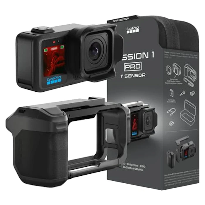 GoPro(ゴープロ) GoPro MISSION 1 Pro グリップエディション アクションカメラ シネマカメラ 1インチセンサー搭載 8K60 4K240 8Kオープンゲート撮影 50MP写真 HLG HDR 防水 低光量 最大32倍スローモーション 360度水平ロック 240Mbpsビットレート 32-bit float録音 急速充電対応 2150mAh バッテリー CHDRW-011-FW 2枚目