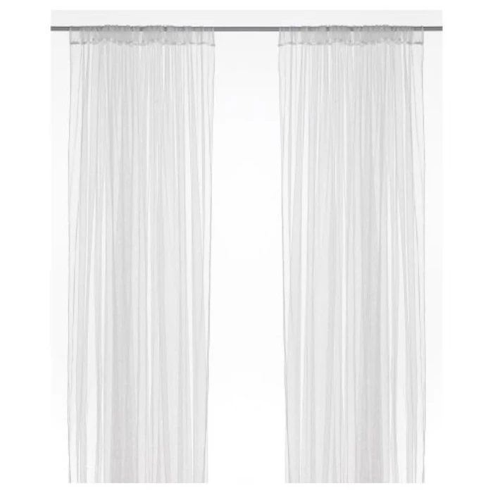 IKEA LILL レースカーテン1組, ホワイト/レースポール通しカーテン, 280x250 cm 3枚目