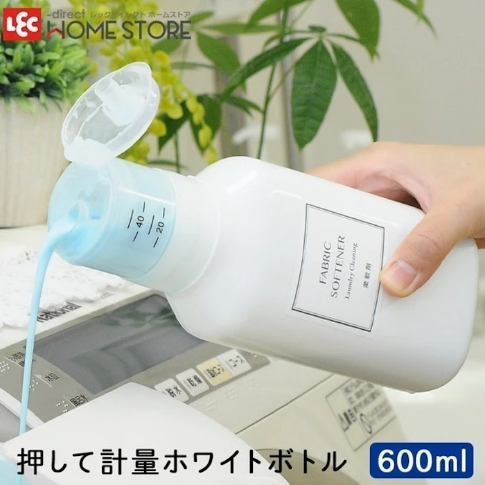 レック 押して計量 詰め替え洗剤ボトル600ml 5枚目