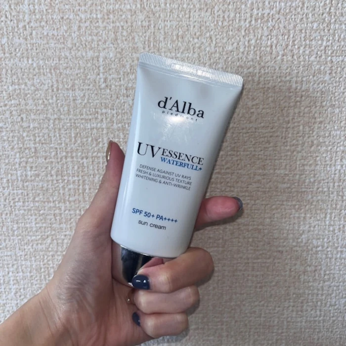 【 d'Alba ( ダルバ ) 公式 】【ウォータフル サンクリーム 50ml 選べる4種 】化粧下地 SPF50+ PA++++ 日焼け止め トーンアップ マイルド エッセンス エイジングケア UVカット 化粧下地 クリーム 敏感肌 下地 血色感 透明感 韓国コスメ dAlba dalba 1枚目