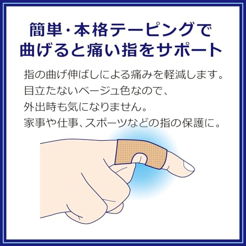 ニチバン バトルウィン 指プロテクター M~Lサイズ YP10ML 簡単 テーピング ばね指 腱鞘炎 関節 4枚目