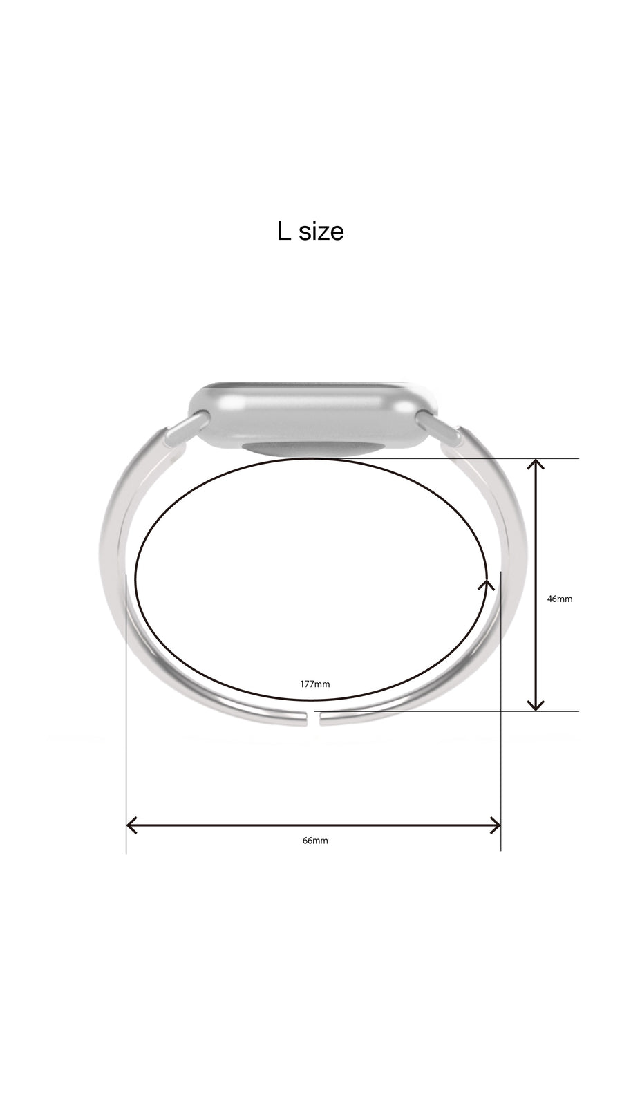 h'eres Apple Watch vintage - like silver band 11枚目