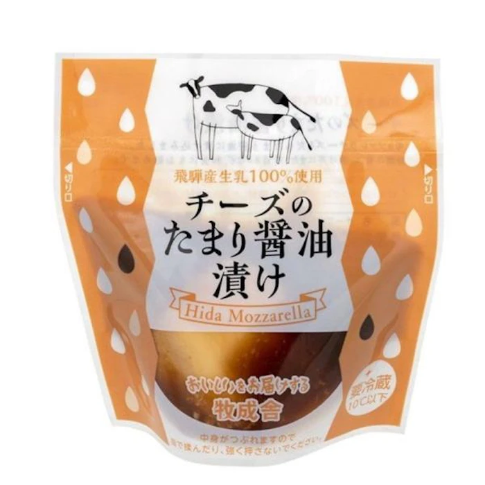 牧成舎 モッツァレラチーズのたまり醤油漬け 牧成舎 1枚目