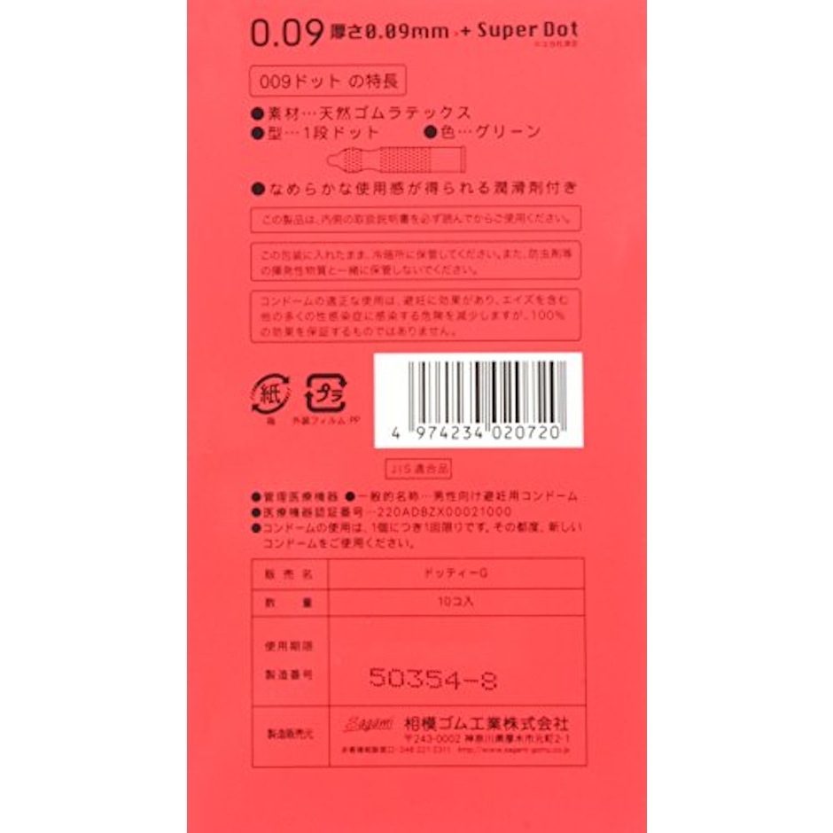相模ゴム工業 009ドット 2枚目
