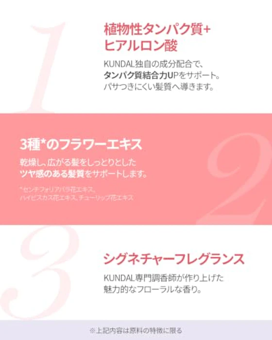 KUNDAL ダメージケアシャンプートリートメントセット 5枚目