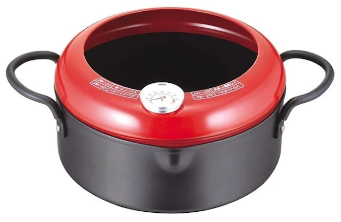 パール金属 オンリーワン・ステージ 鉄製温度計付 両手天ぷら鍋 20cm HB-1444 3枚目