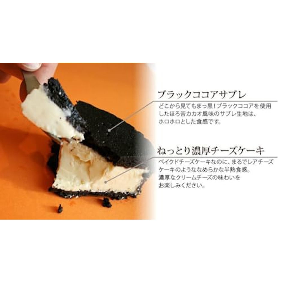 フランス菓子工房 ラ・ファミーユ まっ黒チーズケーキ Mサイズ 3枚目