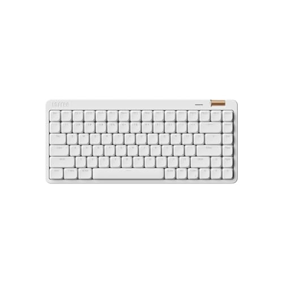 Lofree Japan Flow Lite 84キーロープロファイルメカニカルキーボード、75%スワップ可能な充電式ワイヤレスキーボード2.4G無線接続、Bluetooth接続、Windows、Macの有線接続/スペクターリニアキースイッチ(オフホワイト)英语配列 技適認証取得 1枚目