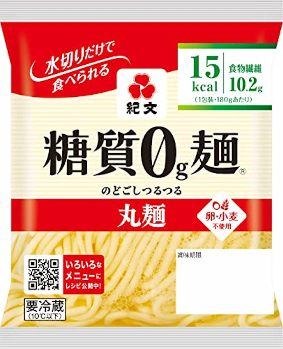 紀文食品 糖質0g麺(丸麺)18パック 1枚目