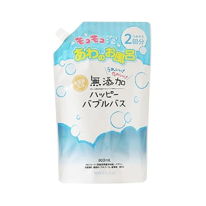 マックス石鹸 無添加泡入浴剤 ハッピーバブルバス 1枚目
