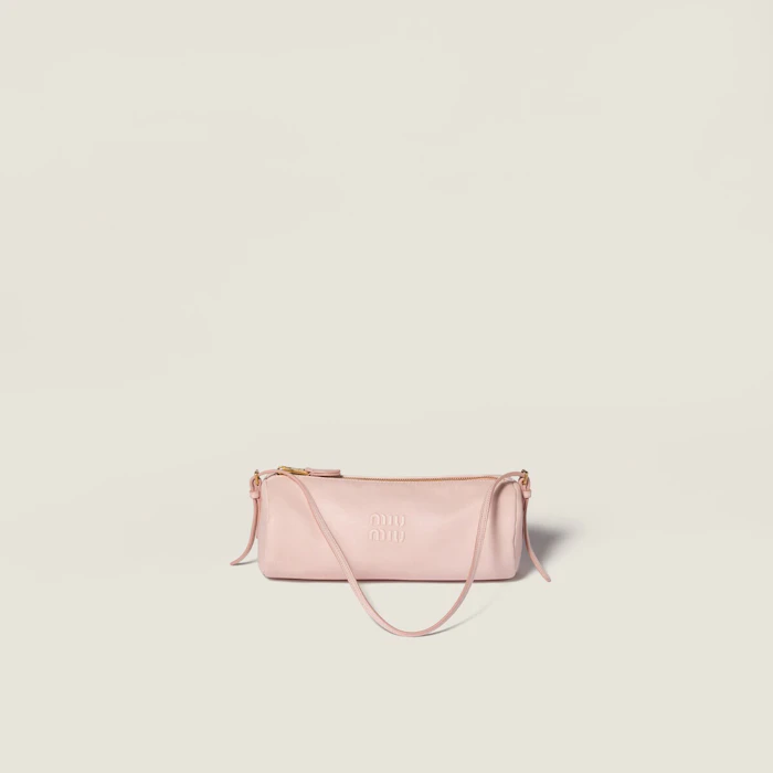 Miu Miu ピーチ ナッパレザー ポーチ 1枚目