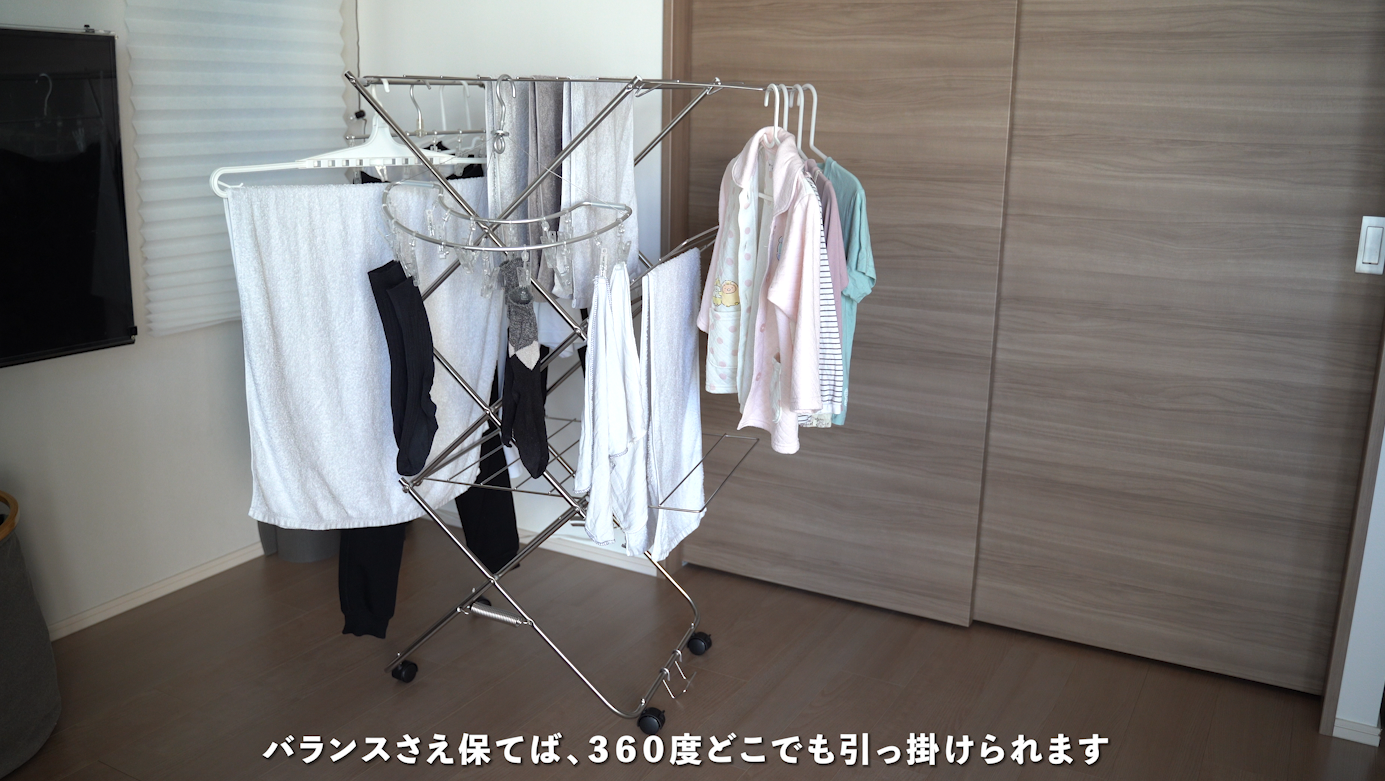 大木製作所 大木製作所 タワー型 ステンレス室内物干し 小　同梱不可 ものほし　部屋干しアイテム 4枚目