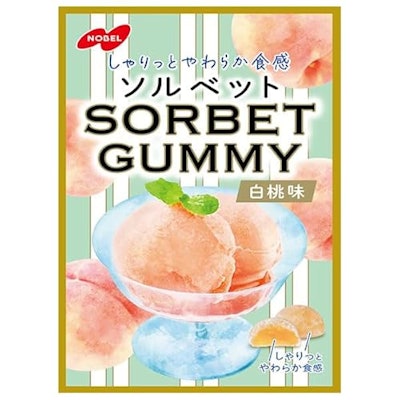 ノーベル製菓 ソルベットグミ 白桃味 1枚目