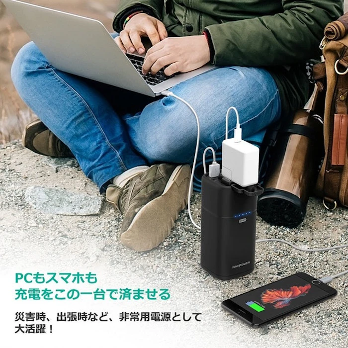 RAVPower ポータブル モバイルバッテリー 20100mAh/65W RP-PB054 3枚目