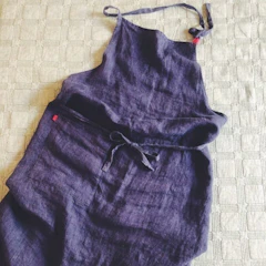 Lino e Lina(リーノ・エ・リーナ) マノン フルエプロン レザン 1枚目