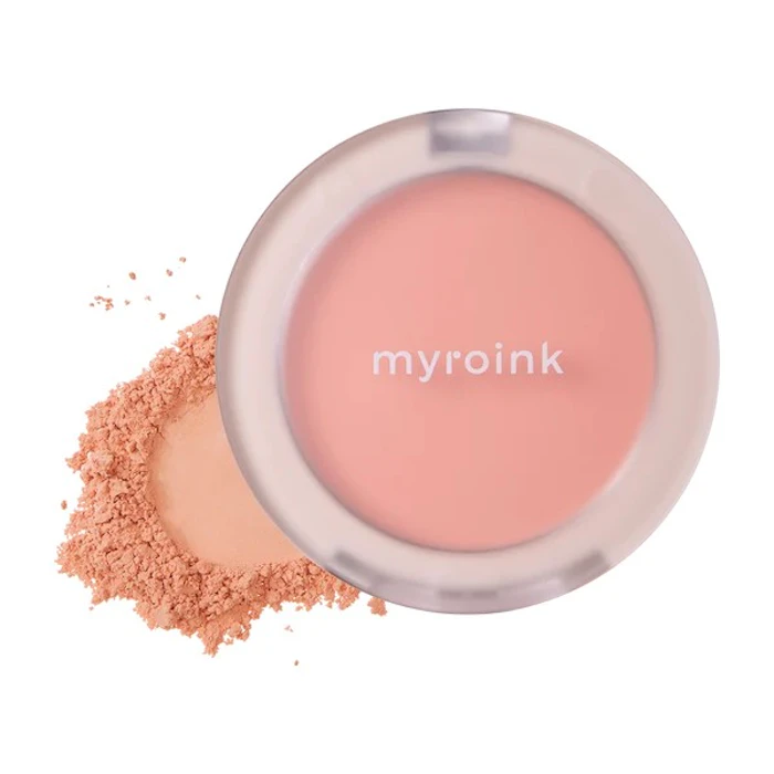 myroink フラッフィーチークス 02 シフォンオレンジ 1枚目