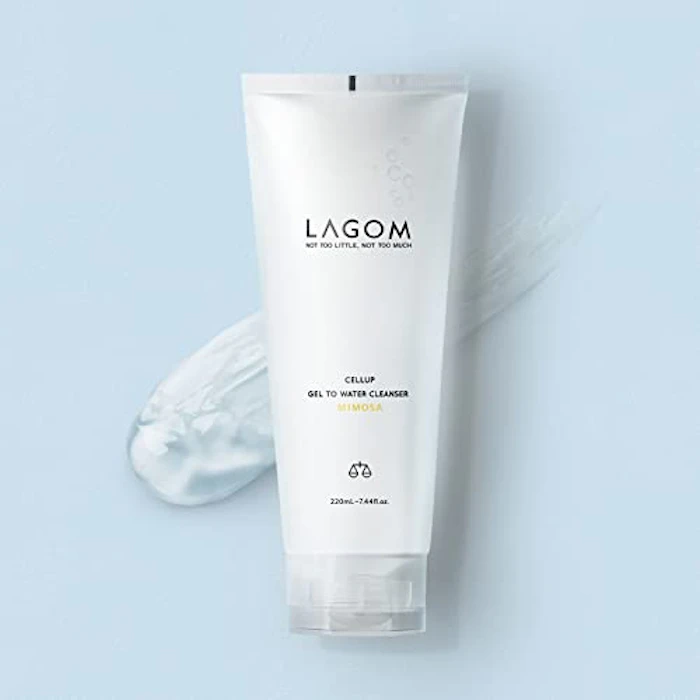 LAGOM ジェルトゥウォーター クレンザー ミモザの香り 朝用洗顔料 洗顔ジェル 220mL 3枚目