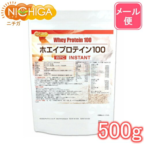 NICHIGA(ニチガ) ホエイプロテイン100 【instant】 500g プレーン味  1枚目