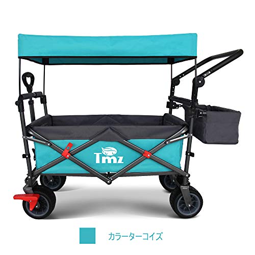 ＴＭＺアウトドアワゴン 屋根付き キャリーワゴン 折りたたみキャリーカート耐荷重 120KG 5枚目