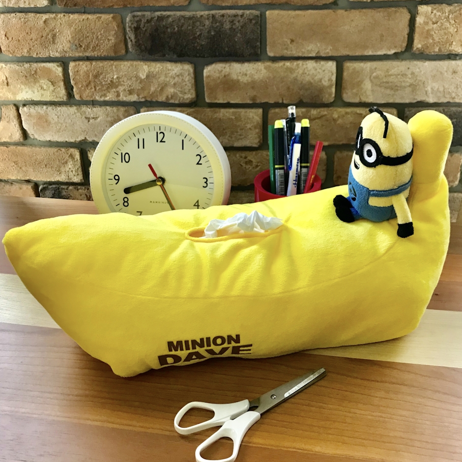 ケイカンパニー ミニオン バナナ型ティッシュケース 1枚目