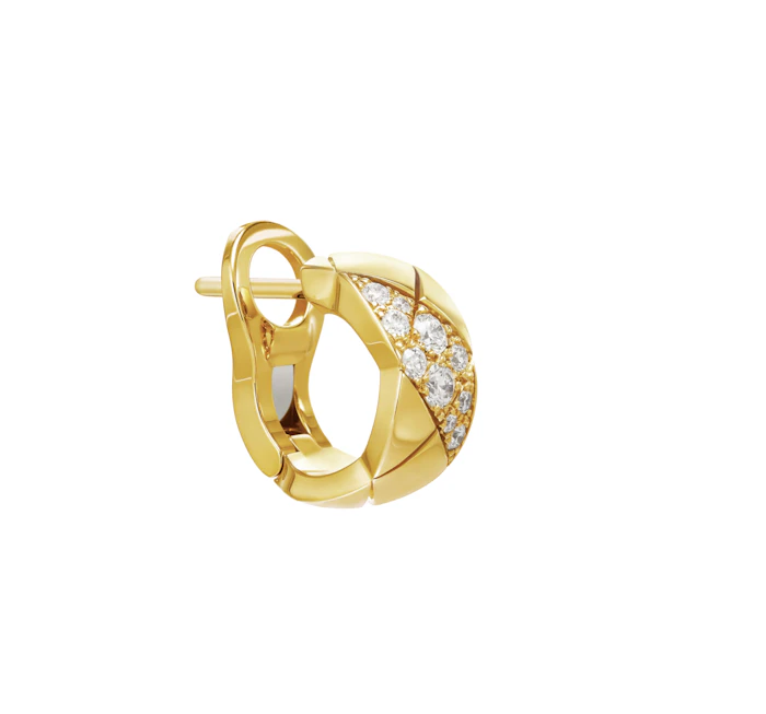 CHANEL ココ クラッシュコレクション イヤリング 18K イエローゴールド 2枚目