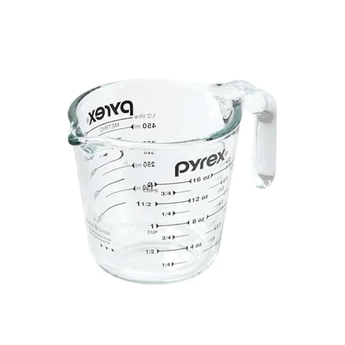 PYREX/パイレックス PYREX パイレックス メジャーカップ 500ml 耐熱ガラス オーブン対応 電子レンジ対応 食洗機対応 冷凍庫対応 ブラック CP-8656 1枚目