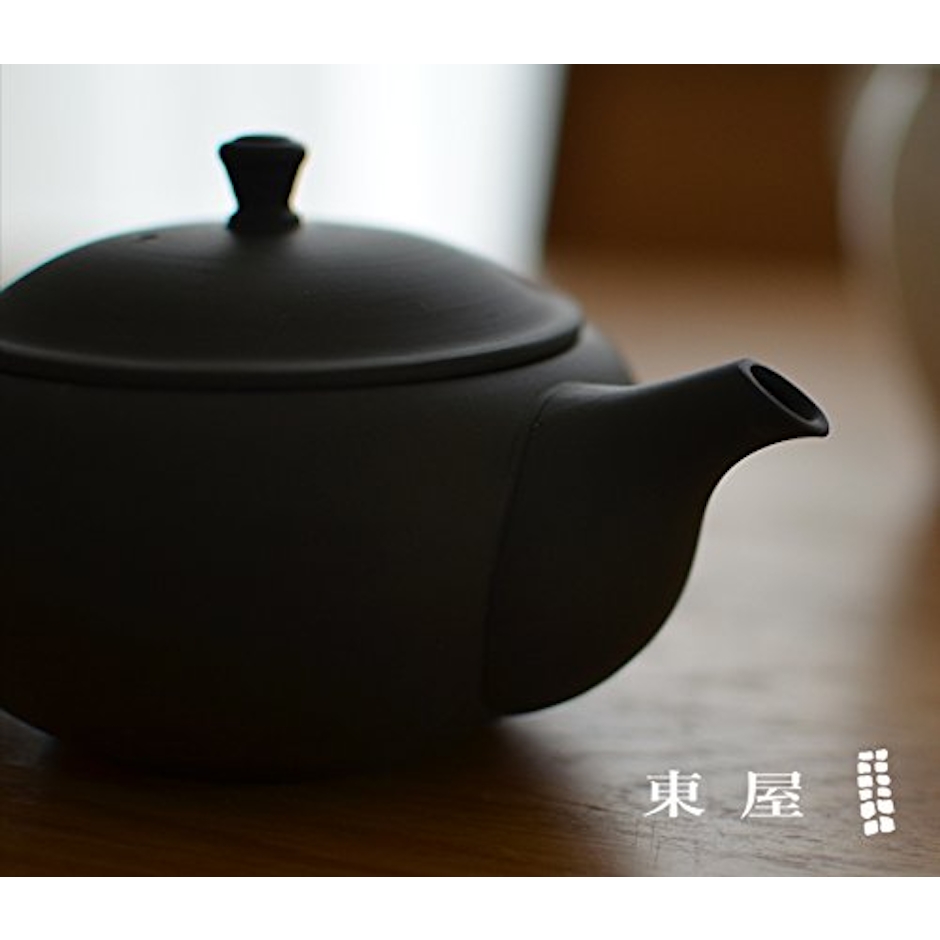 東屋 【東屋・あづまや】平急須 後手/鳥泥 (並細タイプ【AZTK00117】) 3枚目