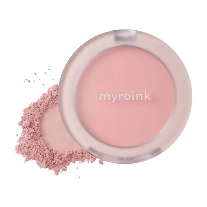 myroink フラッフィーチークス 01 ワッフルコーラル 1枚目
