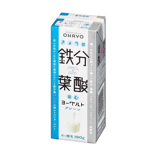 オハヨー乳業 きょうの鉄分葉酸のむヨーグルト 1枚目