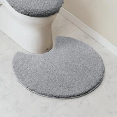 ニトリ 円形トイレマット(ソフトタッチ GY LG01) ニトリ 1枚目