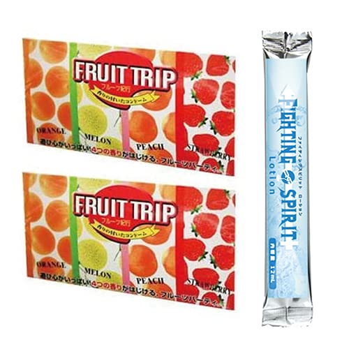 まるでお菓子みたいなパッケージ＆フレーバー シーネス フルーツ紀行 12個入り x 2箱 + ファイティングスピリットローション12mL 1枚目