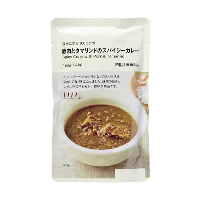 無印良品 現地に学ぶ スリランカ 豚肉とタマリンドのスパイシーカレー 1枚目