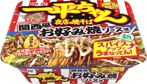 明星食品 一平ちゃん 夜店の焼そば 関西風お好み焼ソース味 1枚目