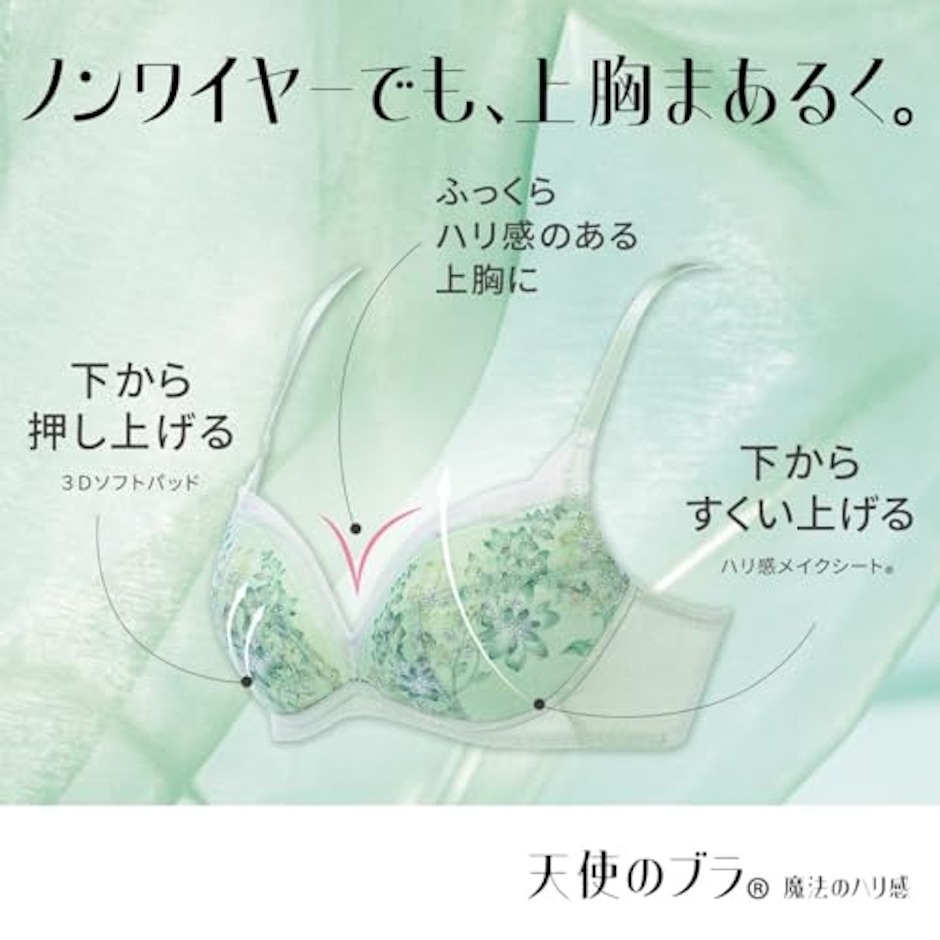 トリンプ 天使のブラ・魔法のハリ感ノンワイヤーTR597 1枚目
