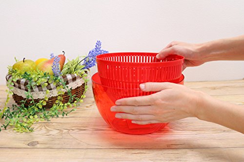 キーストーン プラスチック アップルサラダスピナー レッド サイズ:約φ20.5 H18 GHAPSSRD 5枚目