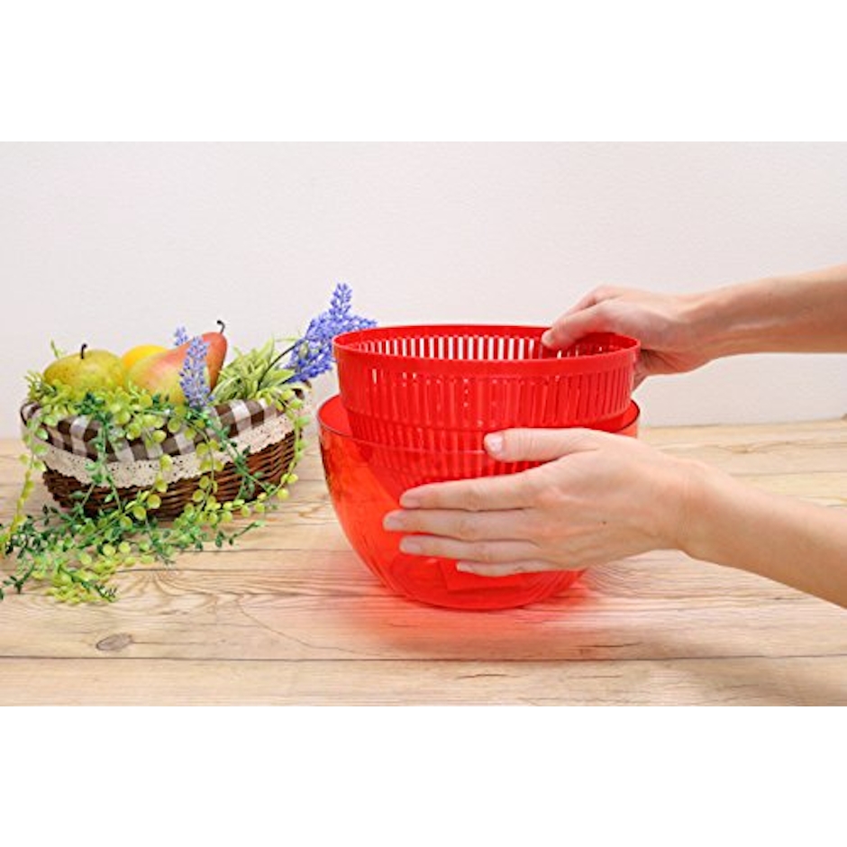 キーストーン プラスチック アップルサラダスピナー レッド サイズ:約φ20.5 H18 GHAPSSRD 5枚目