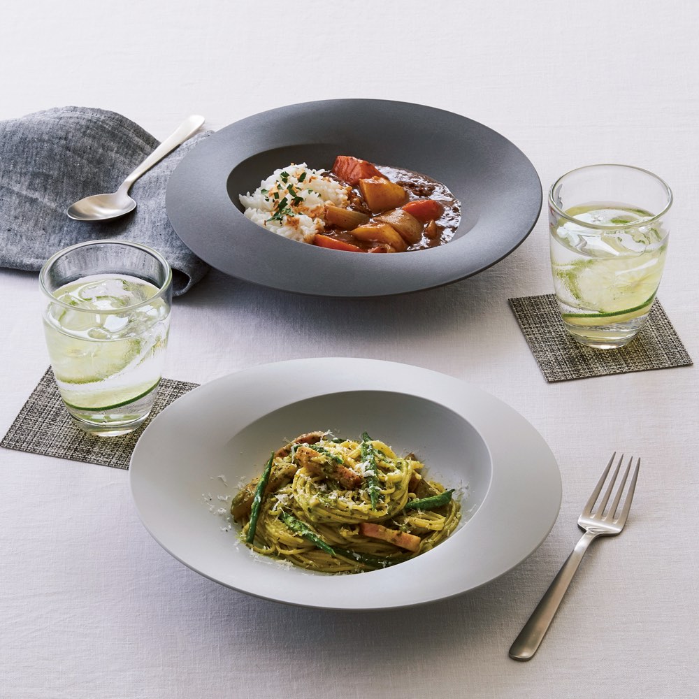 エイラス 割れない皿 食器 食洗器対応 日本製 国産 割れ ない 皿 おしゃれ 和皿 洋皿 盛り皿 ARAS ARAS　スクープ 直径25.7cm　割れない深皿 同色2枚組 851206 1枚目