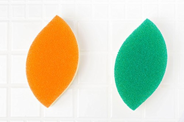 亀の子 食器洗い スポンジ 木の葉型 3個セット 1枚目