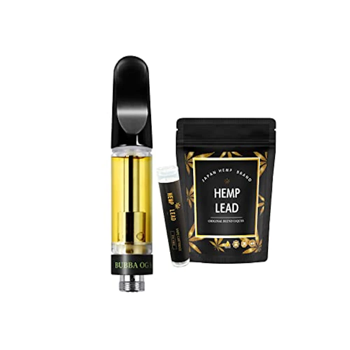 HEMP LEAD lead CBD リキッド 1.0ml 超高濃度 90% 900mg CBD CBN CBG CBC CBL ブロードスペクトラム カートリッジ 510規格 ベイプ 電子タバコ (高級テルペン Bubba JacK) 1枚目