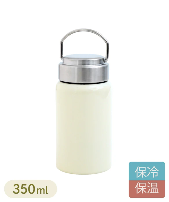 3COINS ハンドルつきセラミックステンレスボトル:350ml / KINTO 1枚目