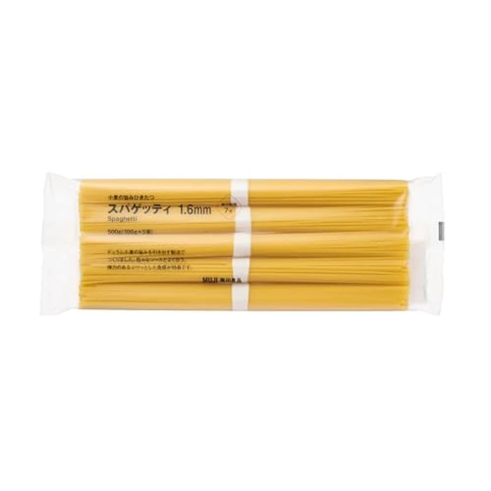 無印良品 小麦の旨みひきたつ スパゲッティ 1.6㎜ 1枚目