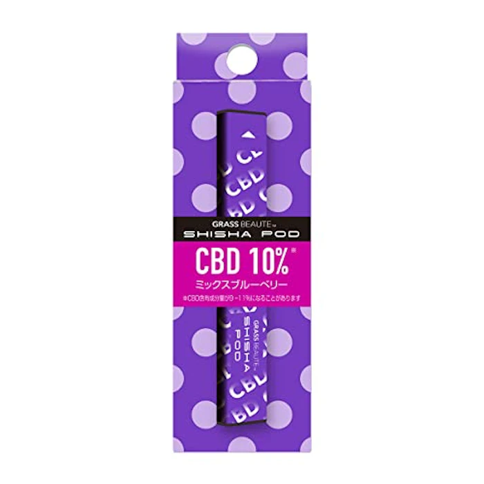 GRASS BEAUTE グラスボーテ シーシャ ポッド CBD 10%<ミックスブルーベリー>持ち運び シーシャ ミニタイプ 小型 使い捨て 使い切り 1枚目